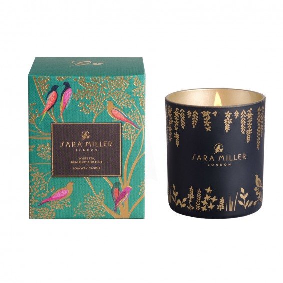 Sara Miller White Tea, Bergamont & Mint Candle Buy Online Here