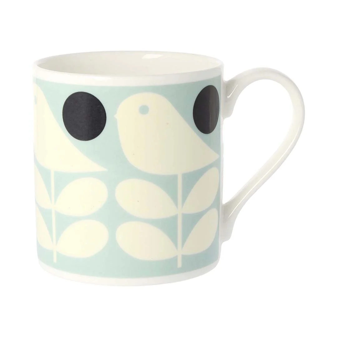 Orla Kiely Early Bird Light Blue China Mug Buy Online Here