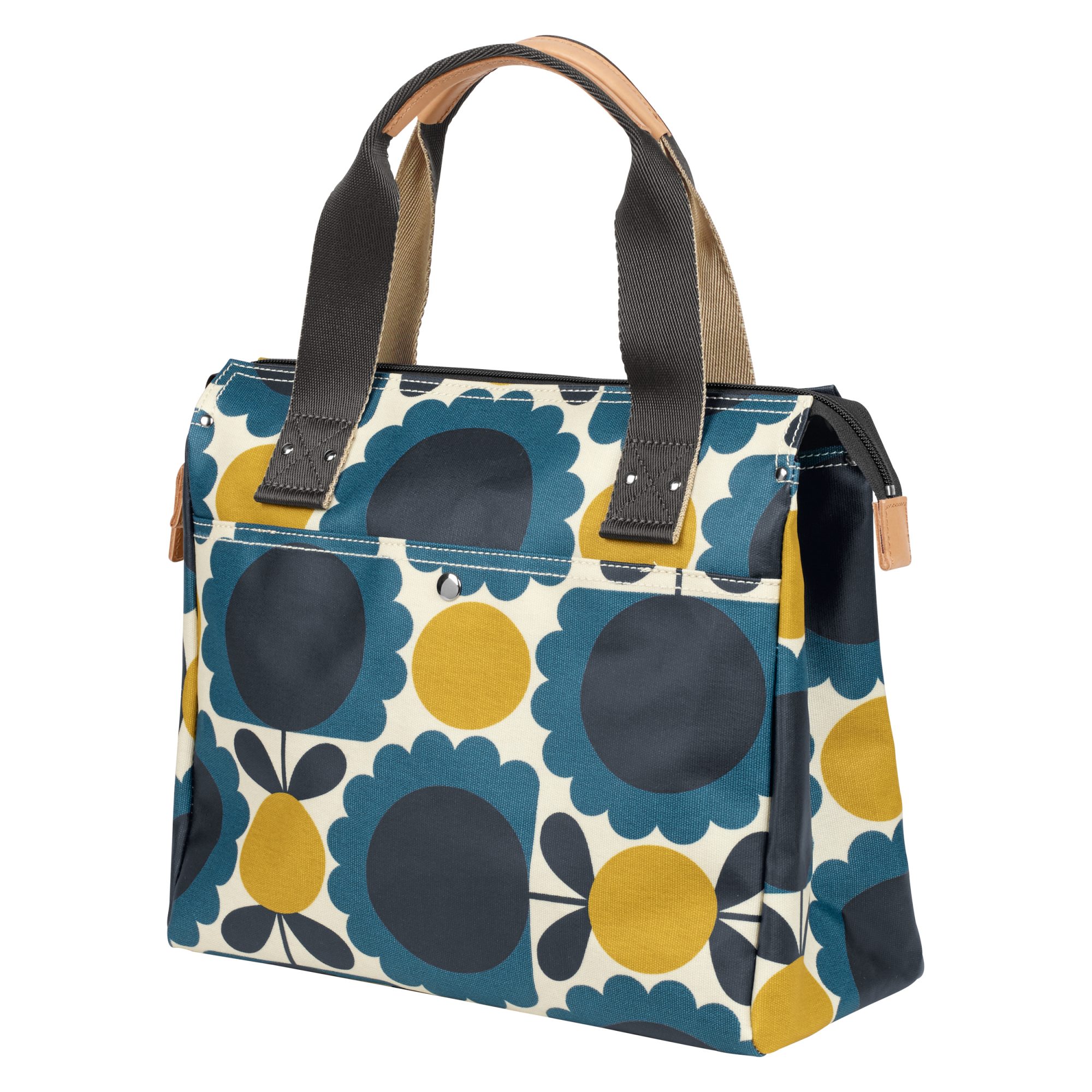 Orla Kiely Scallop Flower Spot Small Zip Messenger Bag Denim