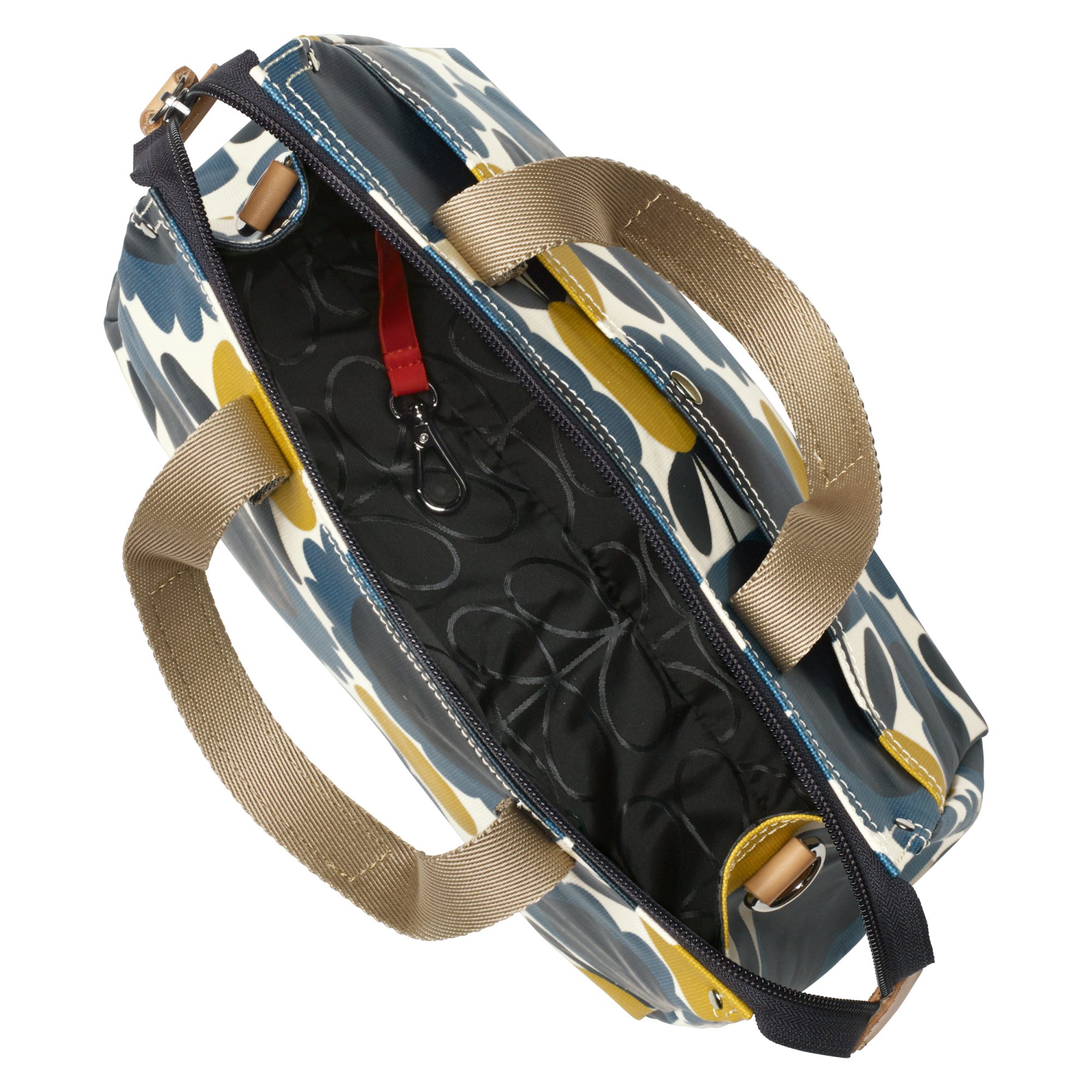 Orla Kiely Small Zip Messenger Denim Handbags Portmeirion Online