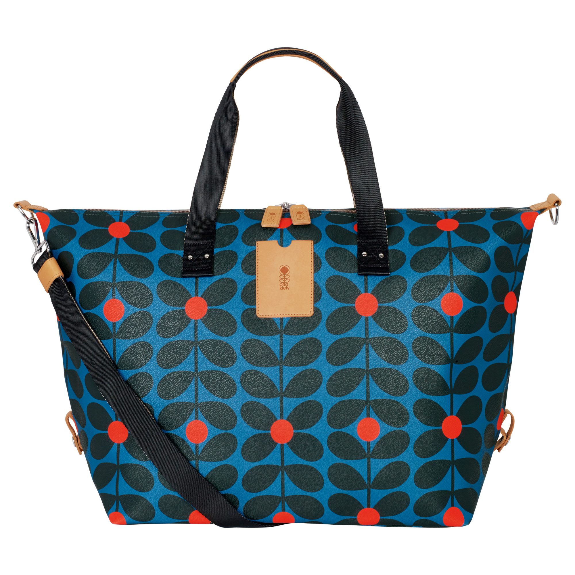 Orla Kiely Large Zip Holdall Kingfisher Holdalls Portmeirion Online