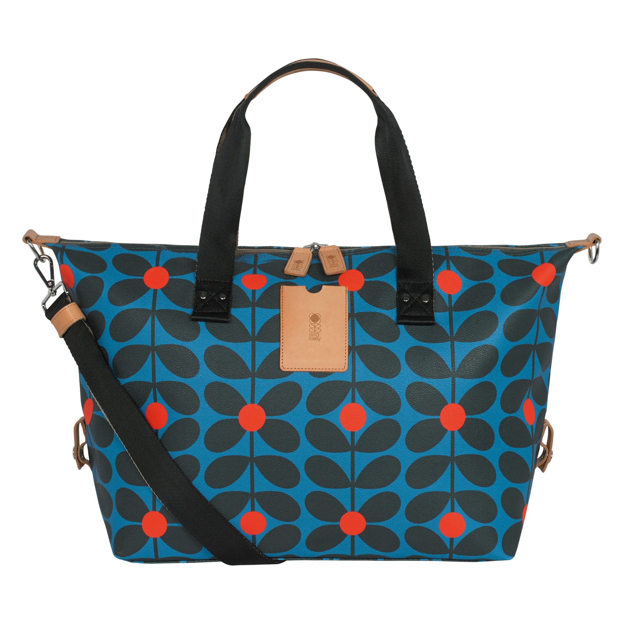 Orla Kiely Medium Zip Holdall Kingfisher Holdalls Portmeirion Online