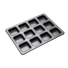 MasterClass Non Stick Large 12 Hole Square Brownie Tin