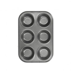 MasterClass Non Stick Six Hole Shallow Baking Tin