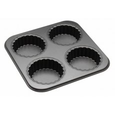 Non Stick Four Hole Tartlet Tin