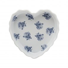 Vintage Indigo Heart Dish