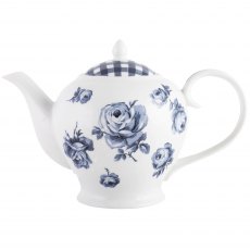 Vintage Indigo 6 Cup Teapot