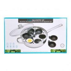 Stainless Steel Deep Six Hole Egg Poacher