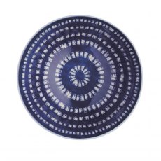 KitchenCraft Blue and White Greek-Style Ceramic Bowl