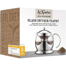 Le Xpress Glass Infuser Teapot 900ml