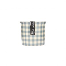 KitchenCraft Blue Gingham Fluted Mug