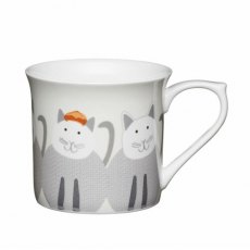 KitchenCraft Cats Fluted Mug