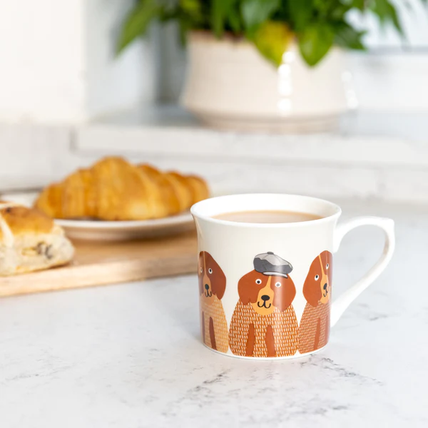 KitchenCraft Dogs Fluted Mug