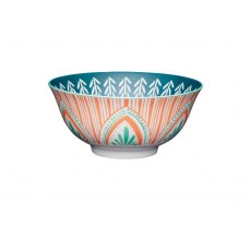 KitchenCraft Mixed Folk Pattern Ceramic Bowl