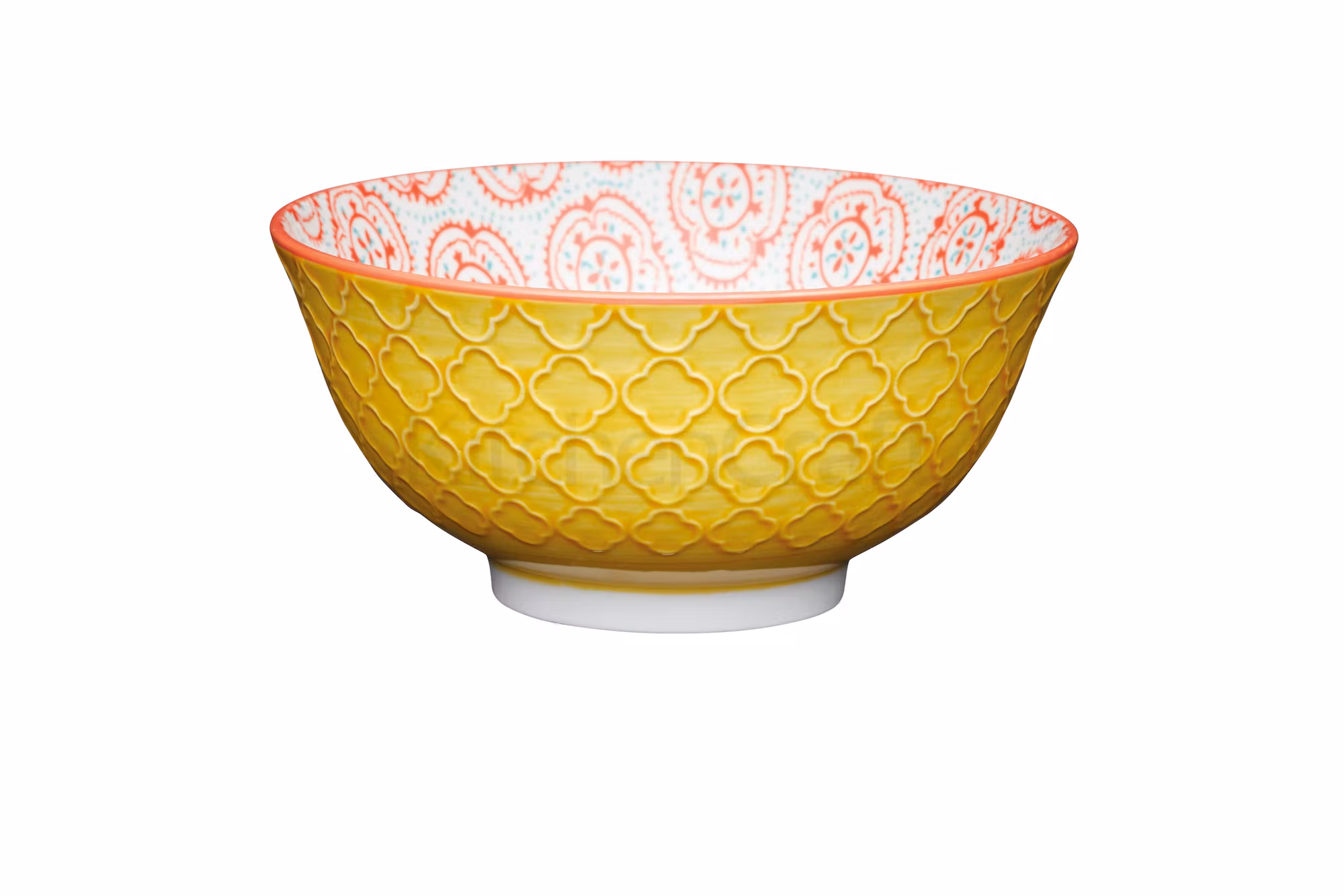 KitchenCraft Yellow Floral Stoneware Bowl