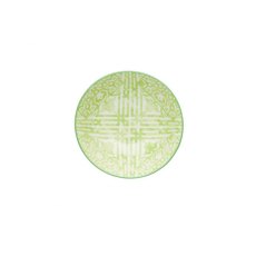 KitchenCraft Green and White Tile Effect Ceramic Bowl