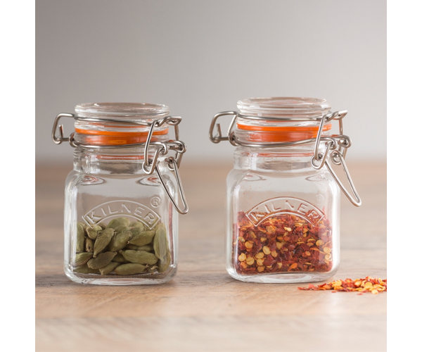 Kilner Square Clip Top Spice Jar 70ml