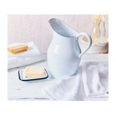 White Enamel Pitcher