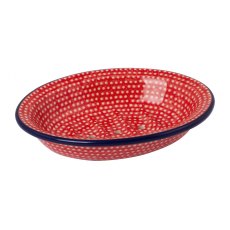 Soap Dish Red With Dots