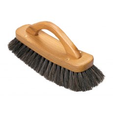 Shoe Shine Brush With Handle Black Horsehair 21cm