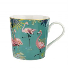 Sara Miller Tahiti Mug Flamingo 12fl.oz