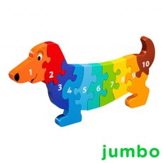 Lanka Kade Jumbo Dog 1-10 Wooden Jigsaw
