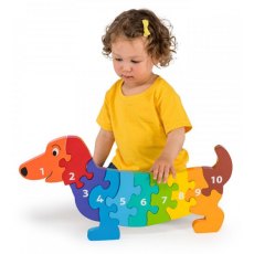 Lanka Kade Jumbo Dog 1-10 Wooden Jigsaw