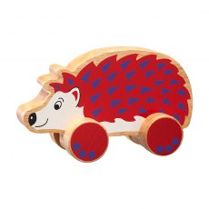 Lanka Kade Wooden Hedgehog Push Along Toy