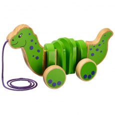 Lanka Kade Wooden Dinosaur Pull Along