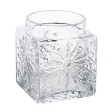 Dartington Crystal Marguerite Clear Square Vase