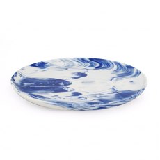 Marble Dinner Plate Blue