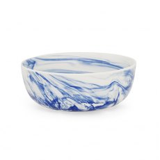 Marble Salad Bowl Blue