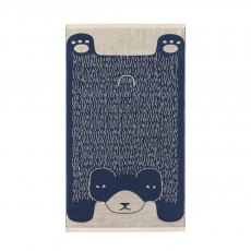 D/C   Bathmat Bear Blue