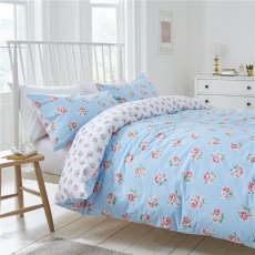 Ashdown Rose Single Duvet & One Pillowcase Blue