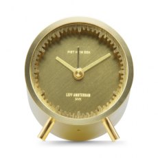 Leff Amsterdam Tube Clock Brass