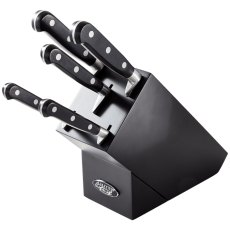 Stellar Sabatier IS 5 Piece Knife Block Set Black