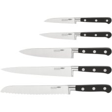 Stellar Sabatier IS 5 Piece Knife Block Set Black