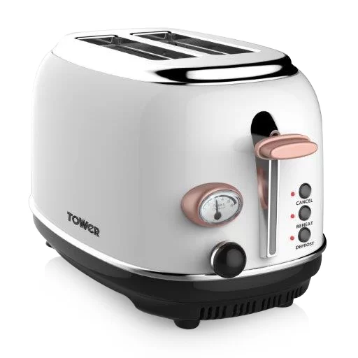 Tower 2 Slice Stainless Steel Toaster