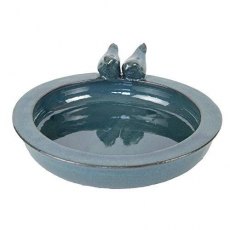 Fallen Fruits Ceramic Round Bird Bath Asstd