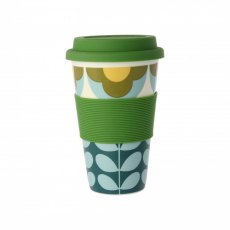 Orla Kiely Travel Mug Blue & Yellow