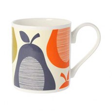 Orla Kiely Pear Strip Multi Slate Quite Big Mug