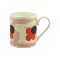 Orla Kiely Rabbit Orange Quite Big Mug