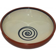 Swirly Bowl Cream & Blue