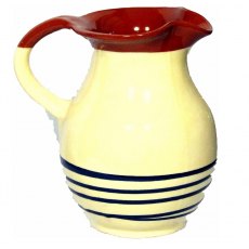 Traditional Swirly Jug Cream & Blue