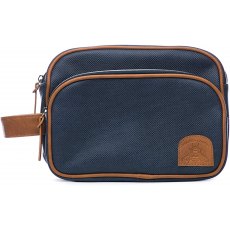 Brompton &  Langley Blue/Tan Wash Bag