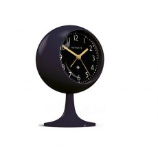 Dome Silicone Petrol Blue Alarm Clock Black Face