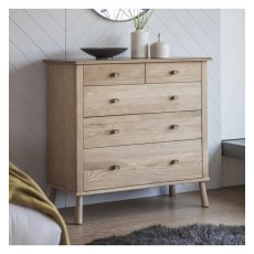 GLASLYN 5 Drawer Chest