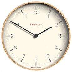 Newgate Mr Clarke Pale Wood Finish Wall Clock