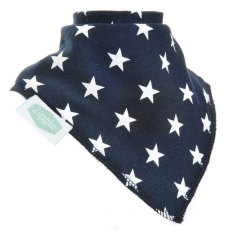 Ziggle Simply Stars Navy Blue Dribble Bib