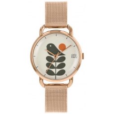 Orla Kiely Avery Stem Watch Rose Gold Strap